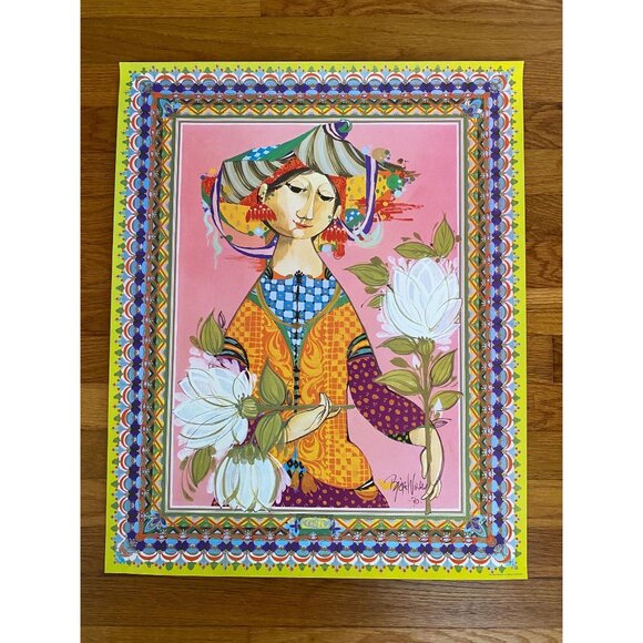 Bjørn Wiinblad The Four Corners of the World East, Lady of the East, Poster - Picture 1 of 7